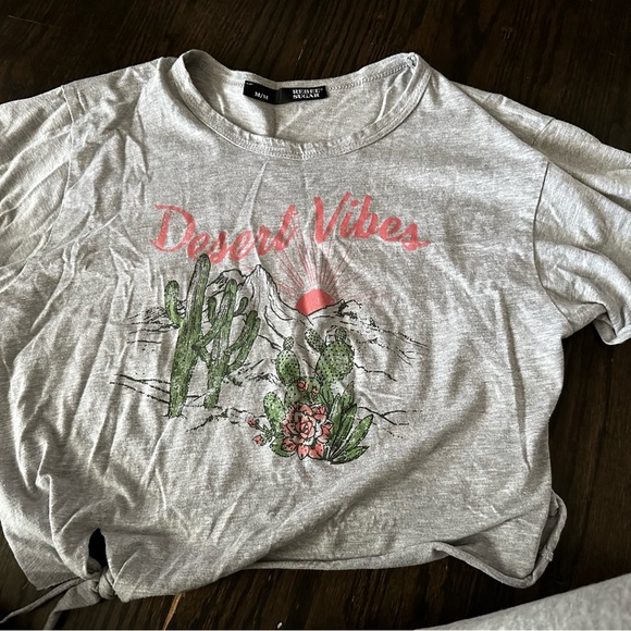 Desert Vibes Graphic Cropped Shirt M - Picture 1 of 1